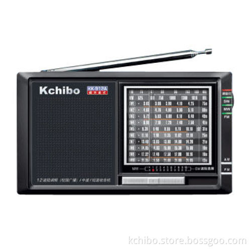 FM/MW/SW1-10 12-Band Radio, Powered by 2 x AA Batteries
